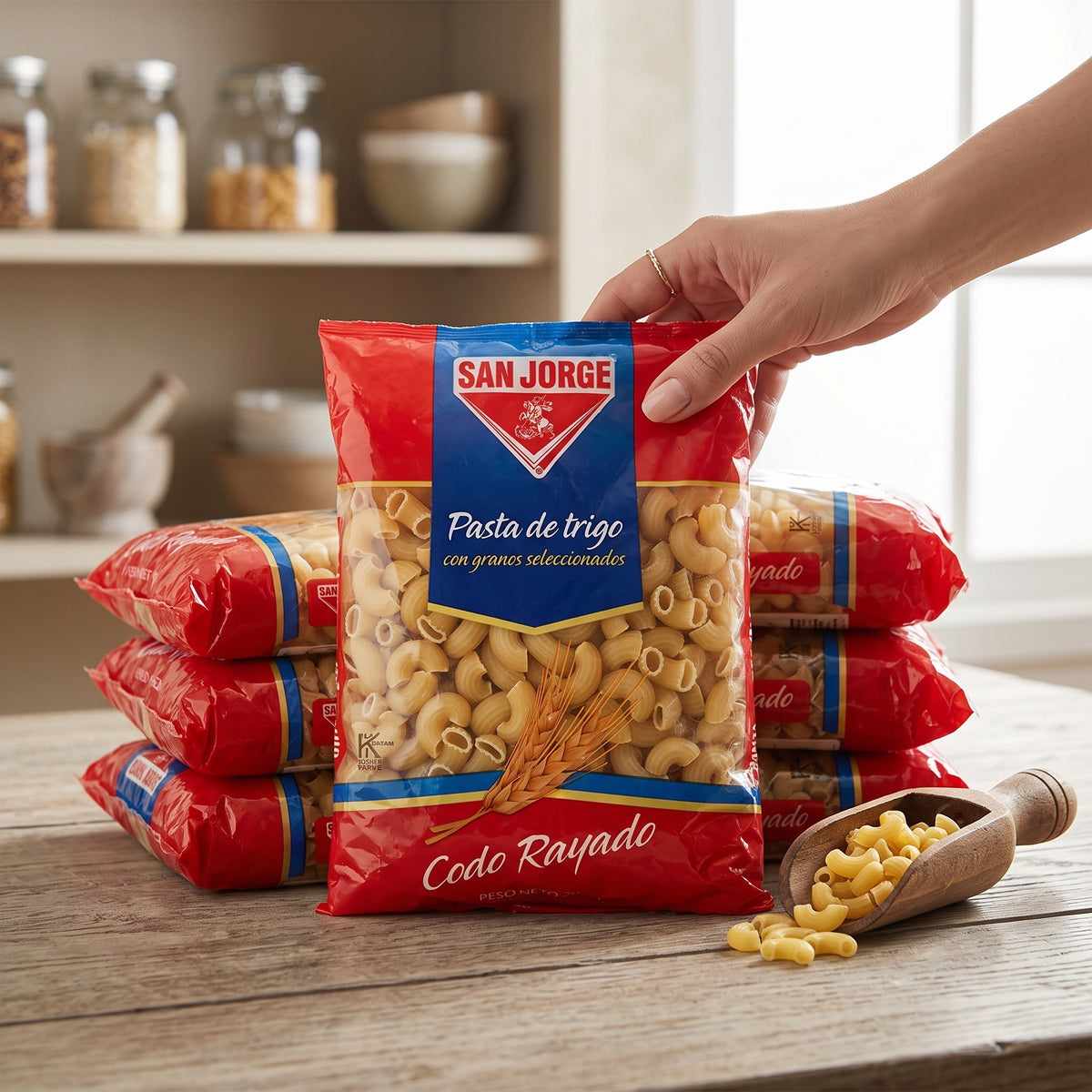 Fideo San Jorge Codo Rayado 250 g
