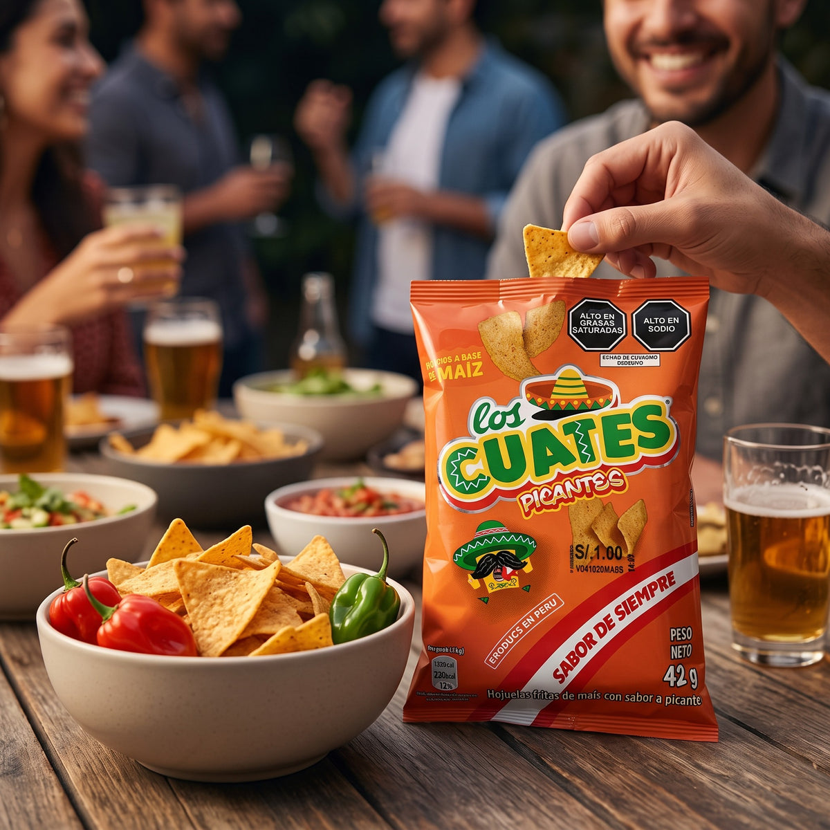 Los Cuates Picantes 42 g