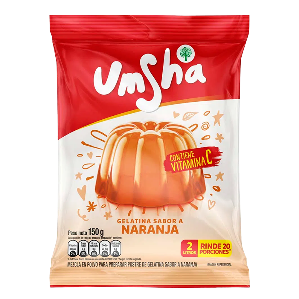 Gelatina Umsha Naranja 120 gr