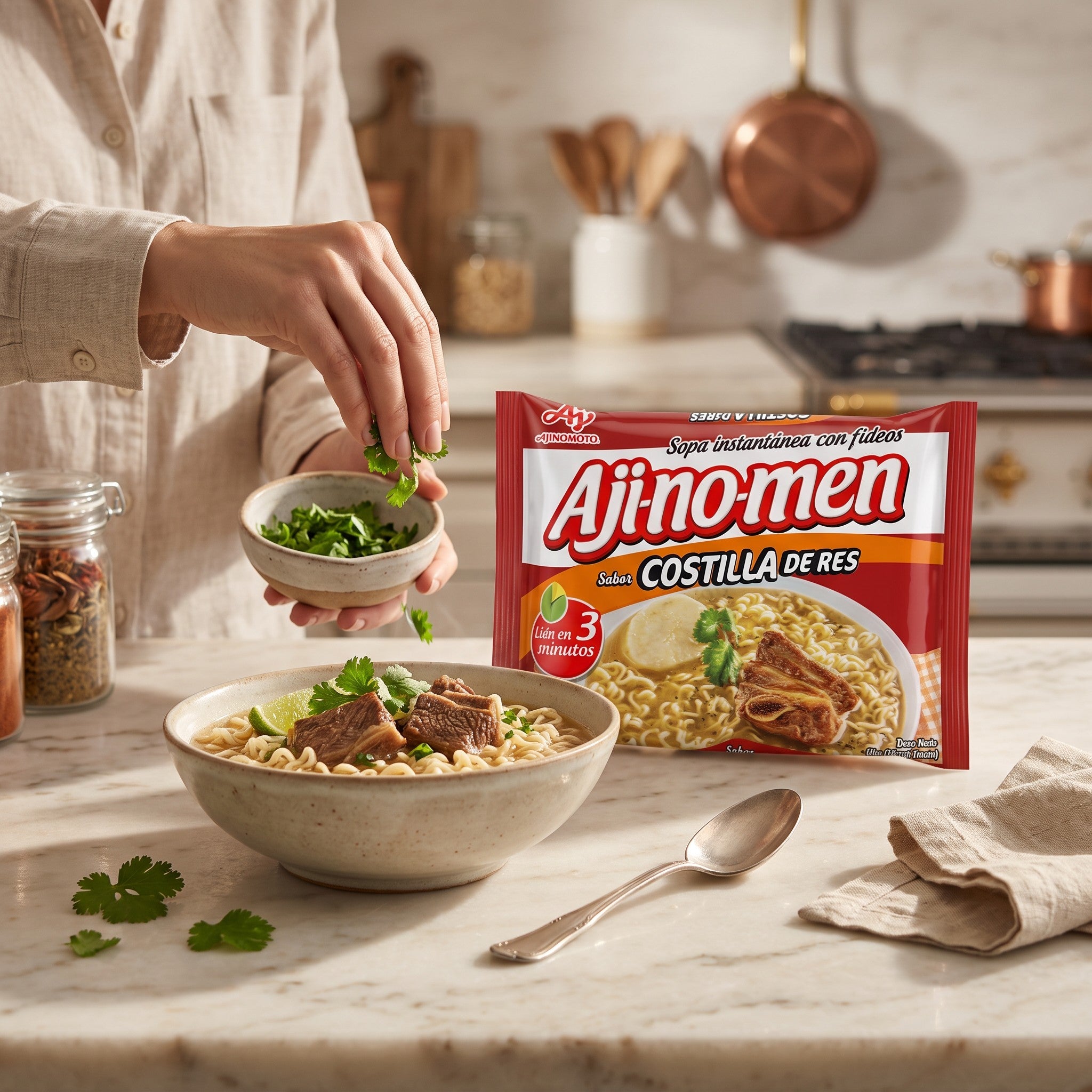 Ajinomen Sopa Instantánea Costilla de Res 80 g