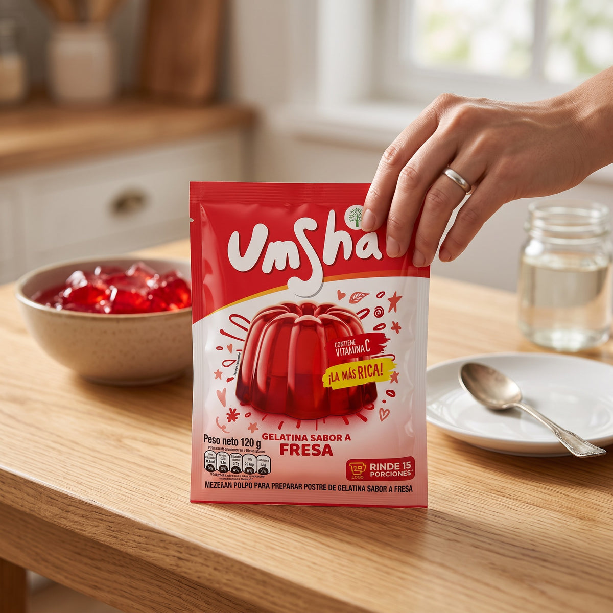 Gelatina Umsha Fresa 120 g