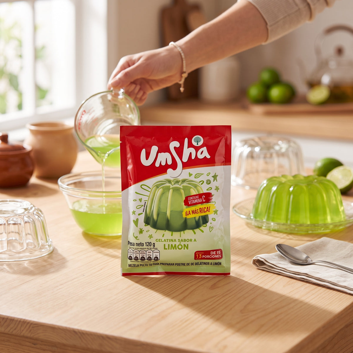 Gelatina Umsha Limón 120 g