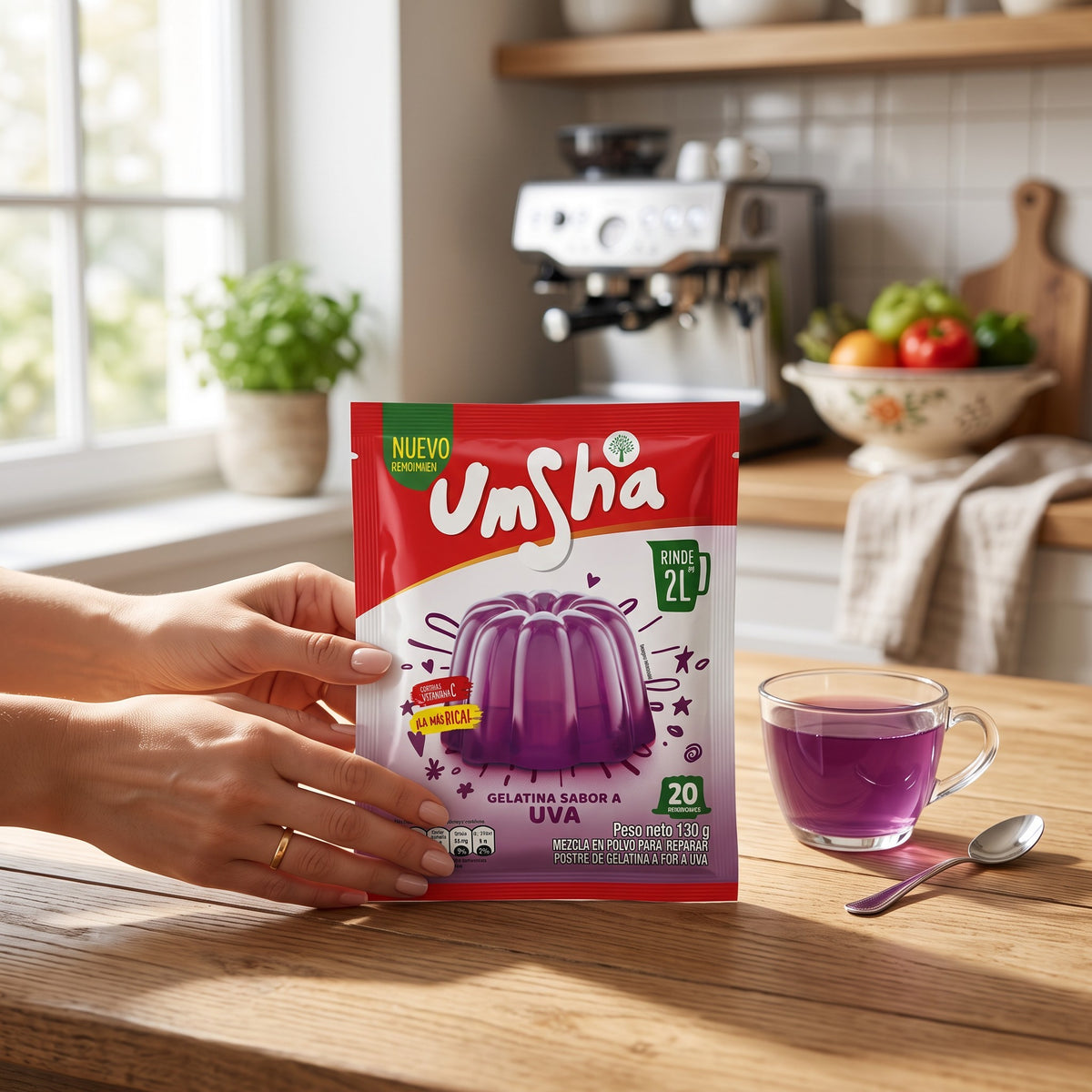 Gelatina Umsha Uva 120 g