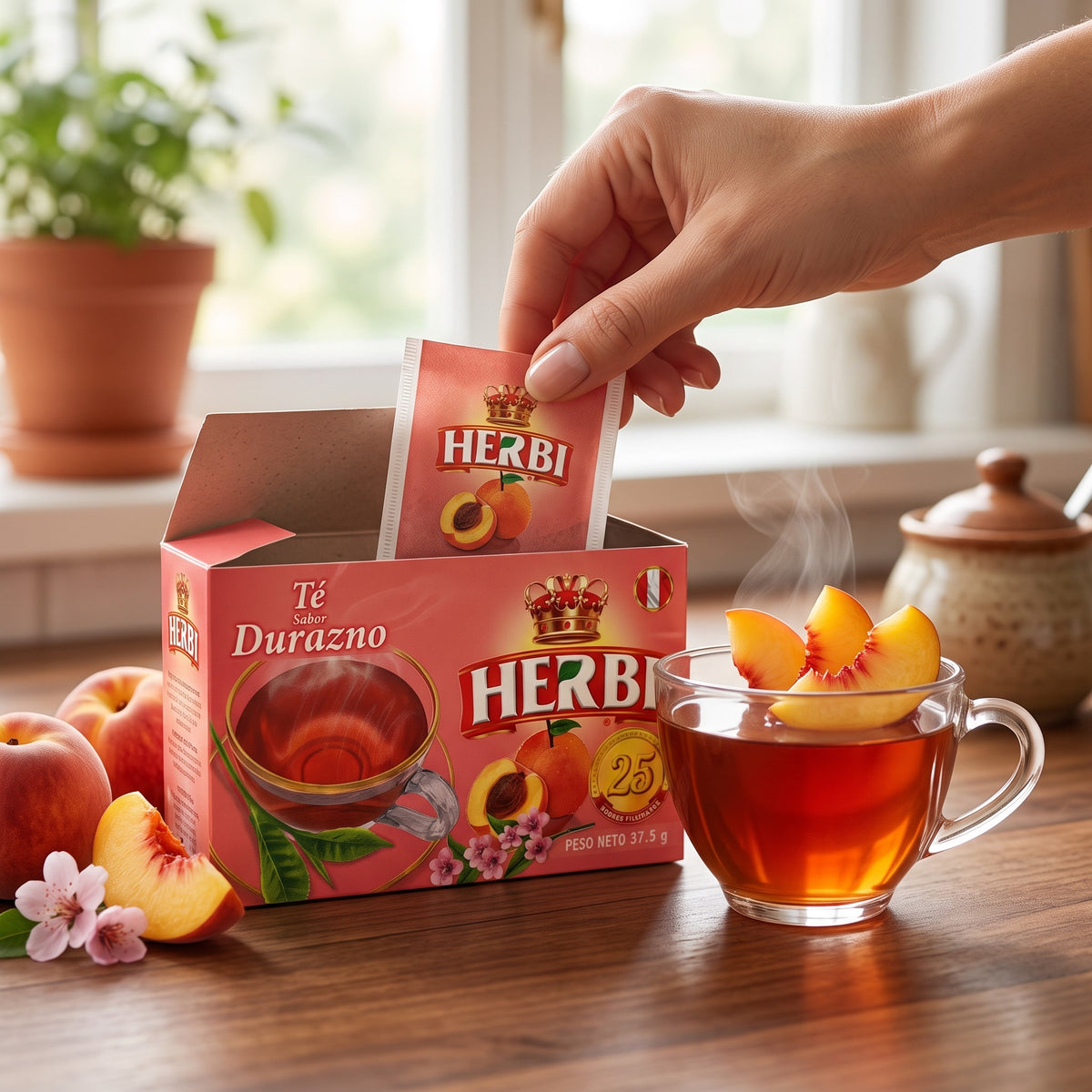 Herbi Té de Durazno 25 Sobres