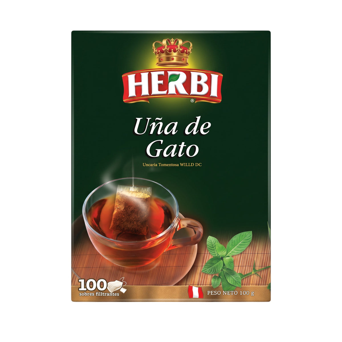 Herbi Uña de Gato 100 Sobres