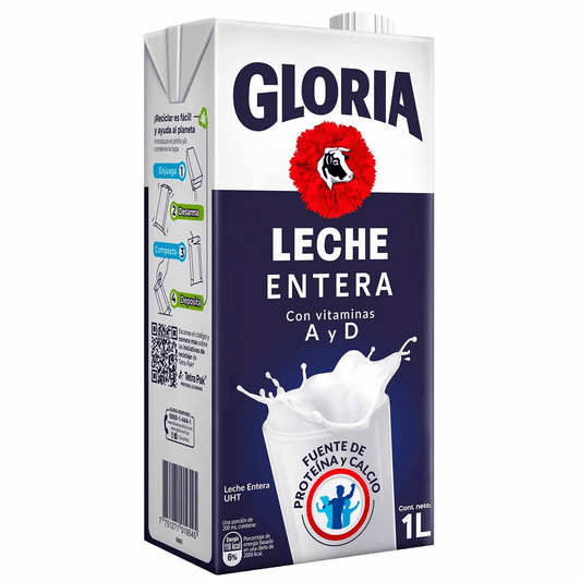 Leche Gloria Entera Tetra Pak 1 Litro