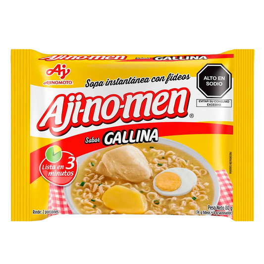 Sopa Instantánea Ajinomen Sabor Gallina 80 gr