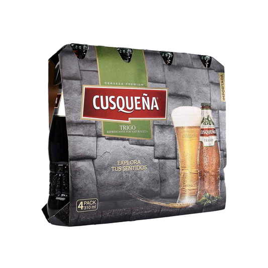CERVEZA 4 PACK CUSQUEÑA TRIGO (BOTELLA) 310ML