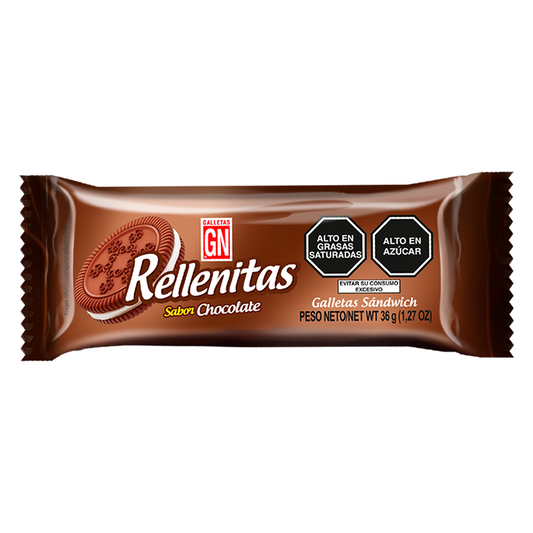 Galletas Rellenitas GN Chocolate 36 g x 8 und